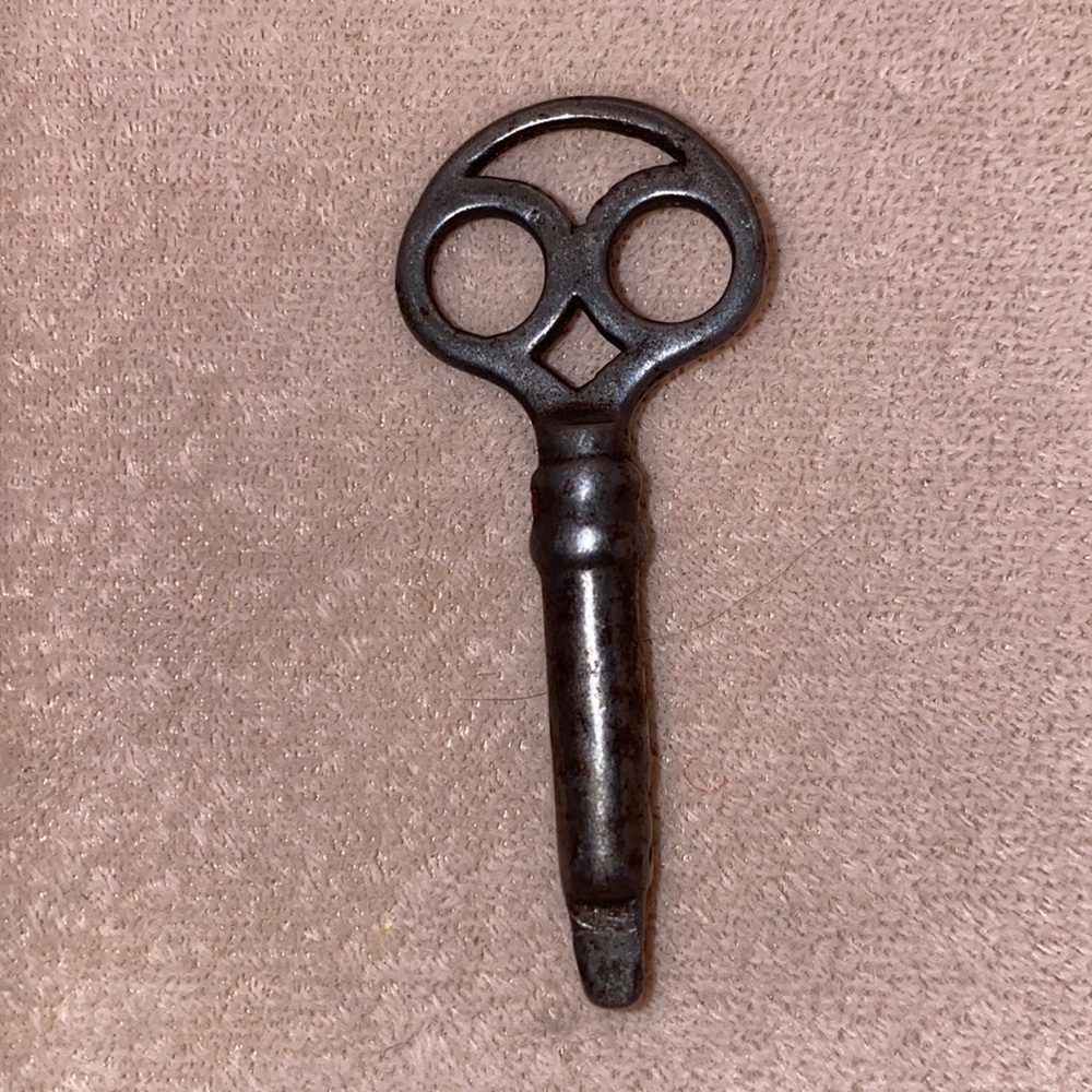 Vintage steel ornate skeleton key